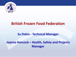 Su Dakin and Joanna Hancock of the British Frozen Food Federation