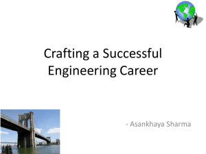 Crafting a Successful Engineering Career