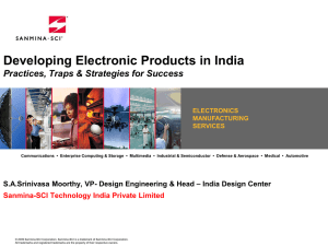 Developing Electronic Products in India Practices,Traps & Strategies