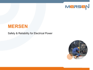 MERSEN Safety & Reliability for Electrical Power