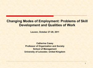 Changing modes of Employment