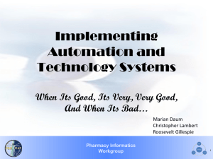 Implementing Automation and Technology Systems