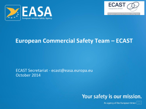 ECAST Standard Presentation - EASA