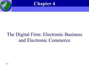 Chapter 4 -- The Digital Firm