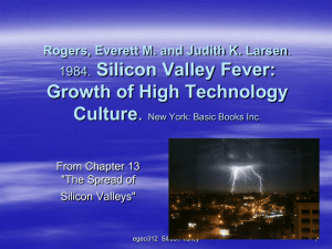 Rogers, Everett M. and Judith K. Larsen. 1984. Silicon Valley Fever