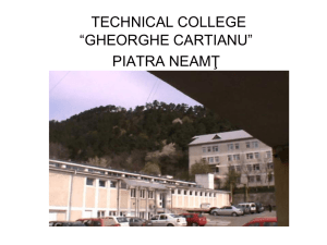 Technical College Gheorghe Cartianu