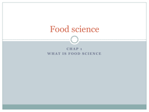 chap 1 food science
