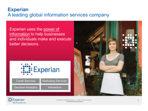 Experian Marketing Services Overview
