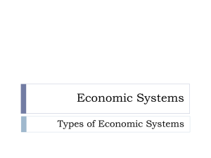Economic Systems - Plain Local Schools