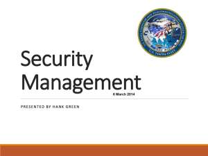 Green - Security Management