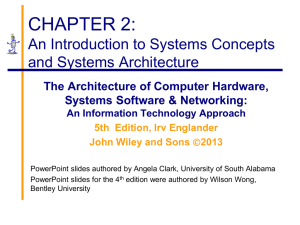 Chapter 2: Systems Concepts and Architecture