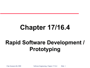 Software Prototyping - Department of Computer and Information