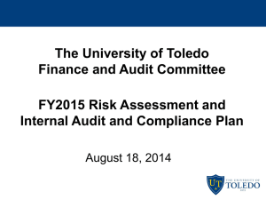 FY2015 Internal Audit Risk Assessment