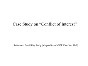 Case Study on “Conflict of Interest”