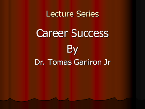 Chapter 9-Career Management