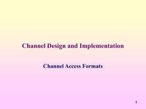 3.1 Channel Access Formats