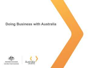 Doing Business with Australia PowerPoint