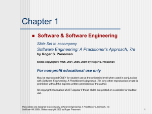 Slide Set to accompany Web Engineering: A Practitioner Approach