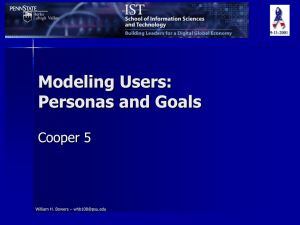 Modeling Users: Personas and Goals