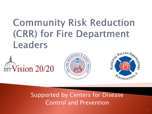 Community Risk Reduction for Fire Department Leaders