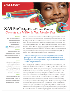 Case Study - XMPie®Helps Elixia Fitness Centers Generate