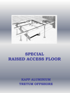 Datagulv. Raised Access Floor