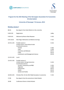 Program for the 35th Meeting of the Norwegian Association for