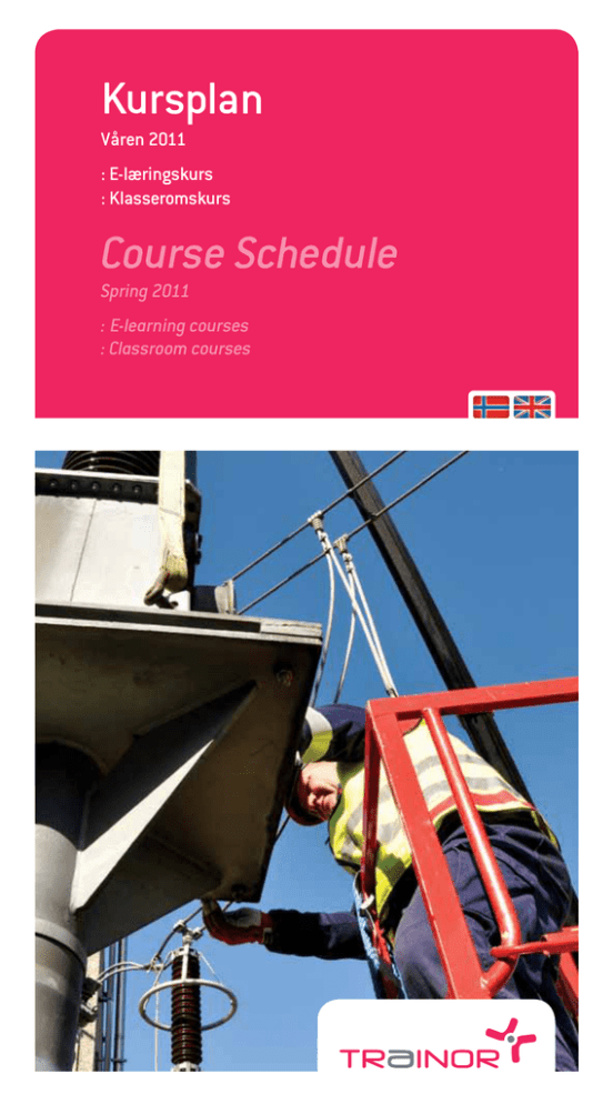 Kursplan Course Schedule