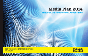 Media Plan 2014 - Annonsere