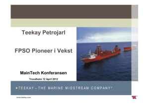 Teekay Petrojarl FPSO Pioneer i Vekst