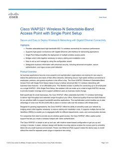 Cisco WAP321 Wireless-N Selectable-Band Access