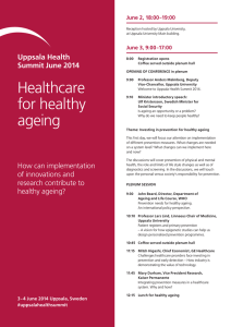 Healthcare for healthy ageing