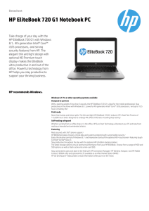 HP EliteBook 720 G1 Notebook PC