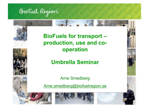 BioFuels Region – Arne Smedberg