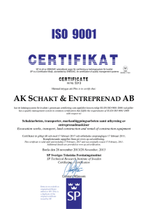 ISO 900 - akschakt.se