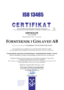 Certifikat - fteknik.se