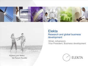 Vad vill ett företag som Elekta få ut av svensk