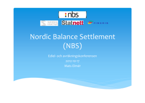 Nordic Balance Settlement (NBS) - Home | Nordic Balance Settlement