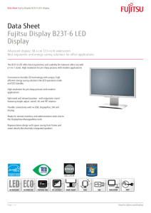 Data Sheet Fujitsu Display B23T