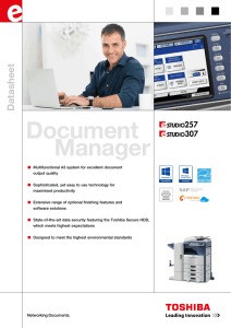 Document Manager - Toshiba Tec Nordic