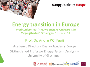 Energy transition in Europe