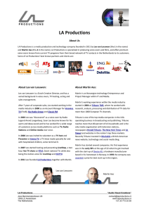 PDF About Us - LA Productions