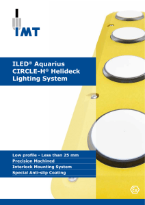 IMT ILED® Aquarius CIRCLE-H® Helideck Lighting System
