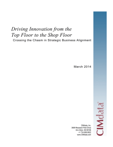 Driving Innovation from the Top Floor to the Shop Floor