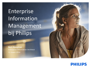 Enterprise Information Management bij Philips