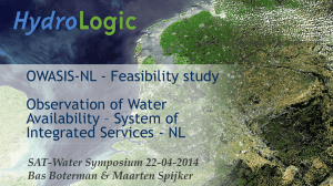 OWASIS-NL - Feasibility study Observation of Water