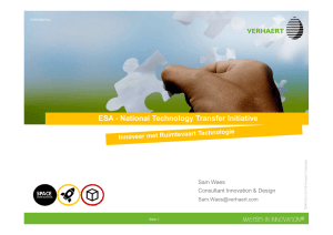 3. National Technology Transfer - Verhaert