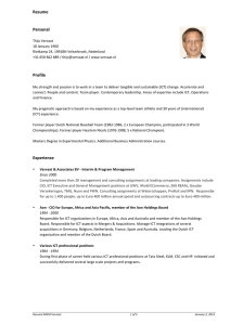 Resume Personal Profile Experience
