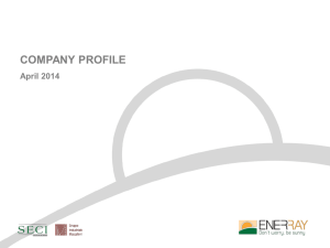 Enerray - company profile - Green Action in South Africa