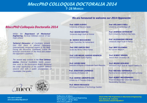 MeccPhD Colloquia Doctoralia 2014